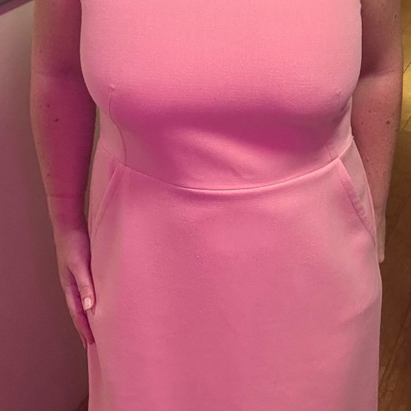 Ann Taylor LOFT Pink Midi Dress - Picture 5 of 8